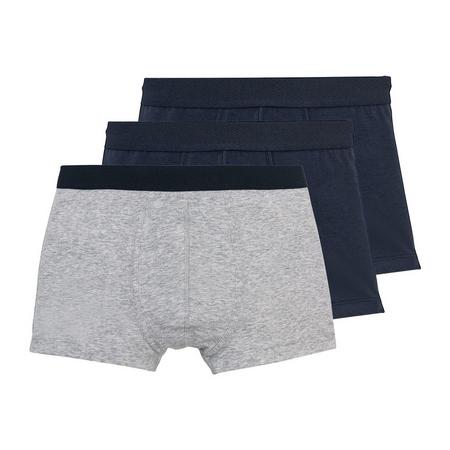3 heren boxers XL, Donkerblauw/grijs