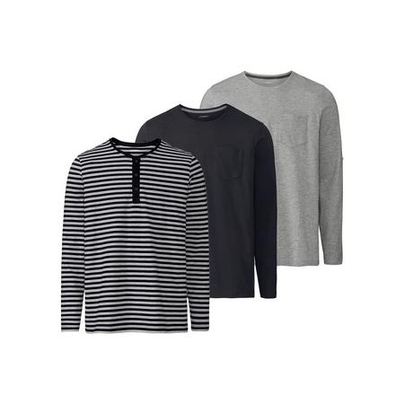 3 heren shirts XL (56/58), Grijs/zwart/gestreept