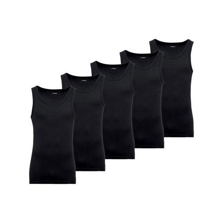 5 heren hemden L, Zwart