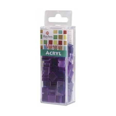 Acryl mozaiek steentjes violet