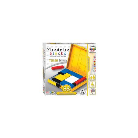 Ah!Ha Games logica-spel Mondriaan Blokken geel 56 delig