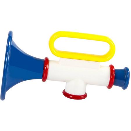 Ambi Toys trompet 13 cm blauw