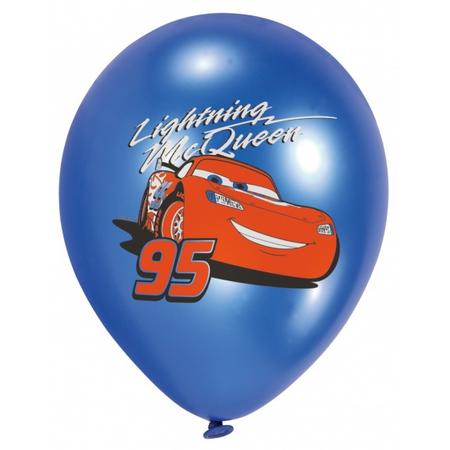 Amscan ballonnen Cars 27,5 cm rood/blauw 6 stuks