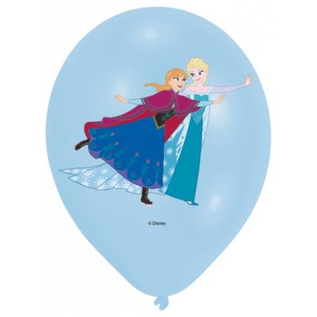 Amscan ballonnen Frozen 27,5 cm blauw/roze 6 stuks