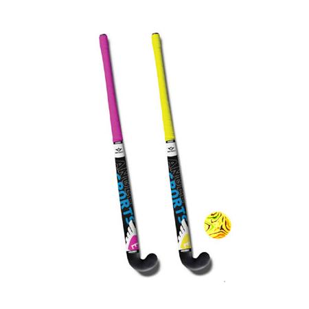 Angel Sports hockeyset - 33 inch - roze/geel