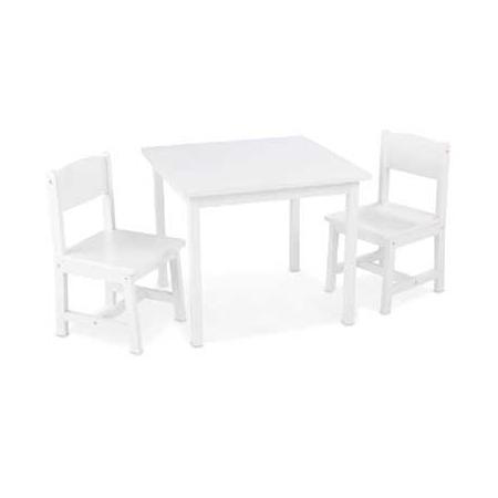 Aspen set met tafel en 2 stoelen - wit