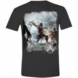 Assassin\s Creed 4 T-Shirt Fighting Stance Charcoal
