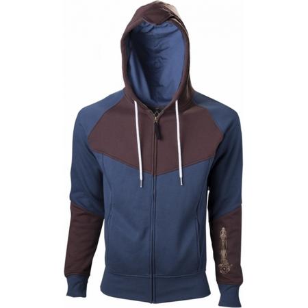 Assassin\s Creed Unity Blue/Brown Hoodie with Print