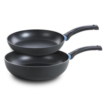 BK Blue Label Basics pannenset - koekenpan & wok - set van 2