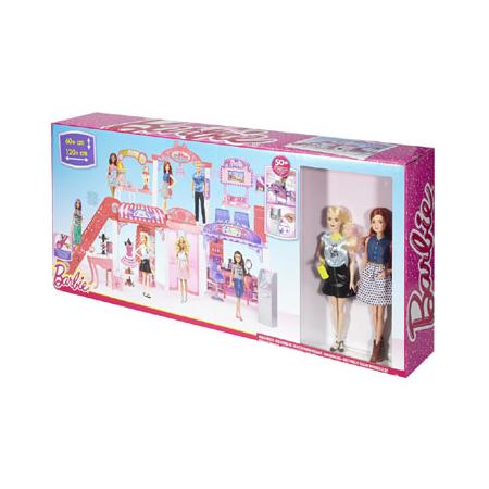 Barbie Malibu Avenue winkelcentrum en poppen