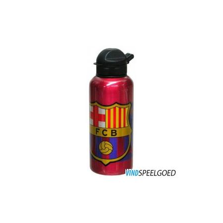 Bidon barcelona blauw/rood aluminium logo: 400 ml