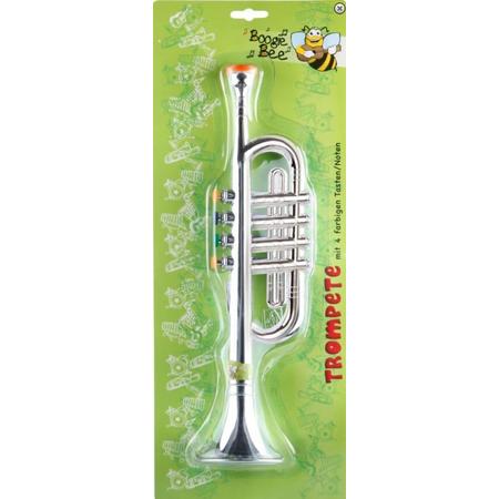 Boogie Bee trompet zilver 38cm