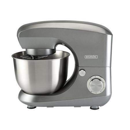 Bourgini keukenmachine 4,5 liter - metallic grijs