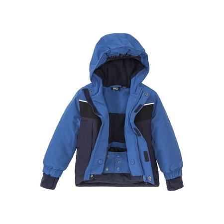 CRIVITPRO Jongens ski-jas 98/104, Blauw/donkerblauw/zwart
