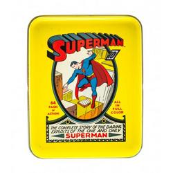 Cartamundi speelkaarten Superman aluminium/karton geel/rood