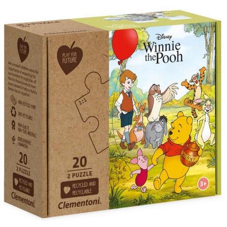 Clementoni legpuzzel Winnie The Pooh 2-in-1 karton 40 stukjes