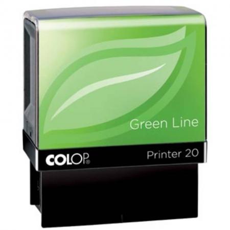 Colop stempel Green Line Printer Printer 20, max. 4 regels, voor België, ft. 14 x 38 mm