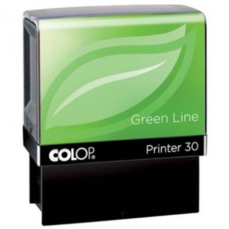 Colop stempel Green Line Printer Printer 30, max. 5 regels, voor België, ft. 18 x 47 mm