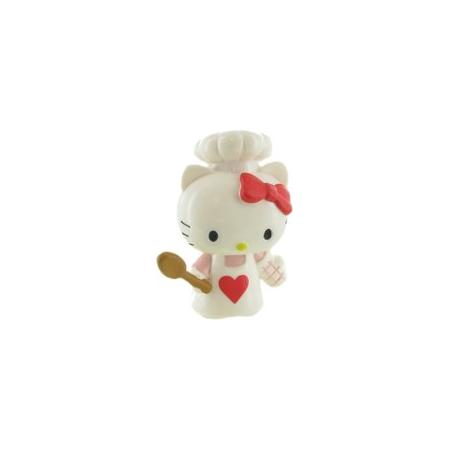 Comansi speelfiguur Hello Kitty: Chef 6 cm wit