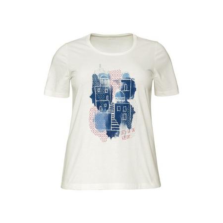 Dames T-shirt plus size XL (48/50), Wit