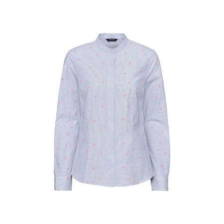 Dames blouse 40, Strepen blauw/wit