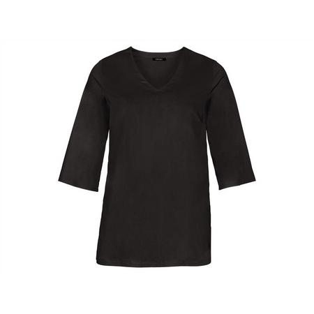 Dames blouse plus size 50, Zwart