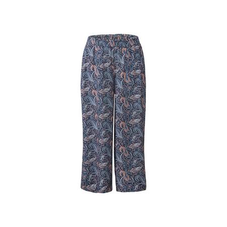 Dames culotte 36, All-over-print/blauw