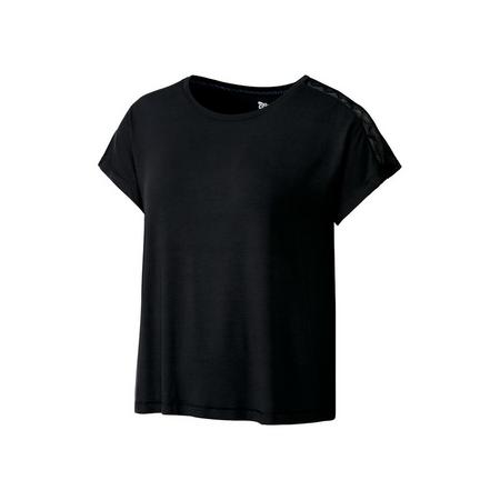 Dames fitness shirt XS (32/34), Zwart