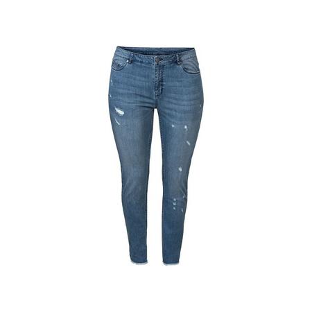 Dames jeans skinny fit plus size 50, Blauw