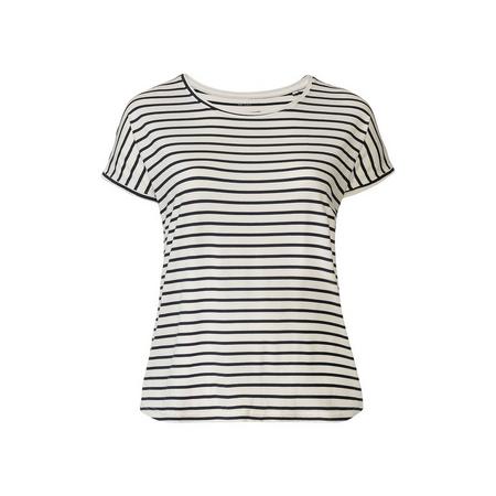 Dames shirt plus size XXL (52/54), Donkerblauw/gestreept