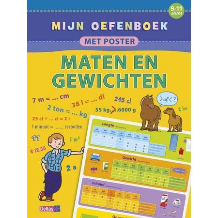 Deltas Mijn oefenboek met poster - Maten en gewichten (9-11 j.)
