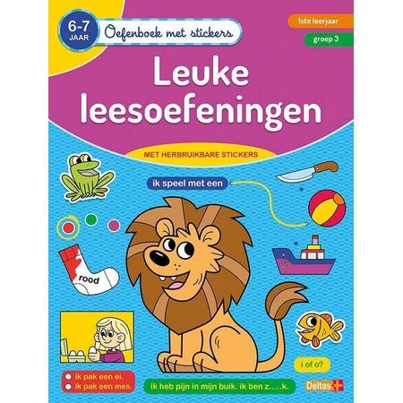 Deltas Oefenboek met stickers - Leuke leesoefeningen (6-7 j.)