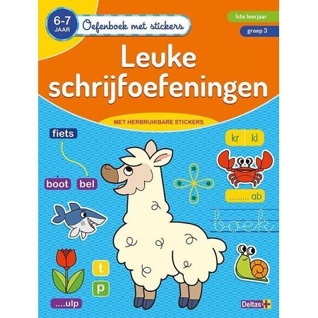 Deltas Oefenboek met stickers - Leuke schrijfoefeningen (6-7 j.)