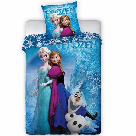 Disney Frozen Dekbedovertrek Sisters & Olaf 140x200cm