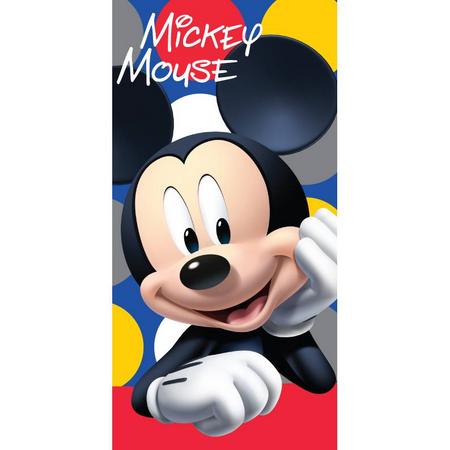 Disney Mickey Mouse Strandlaken, Dots - 70x140cm - Katoen