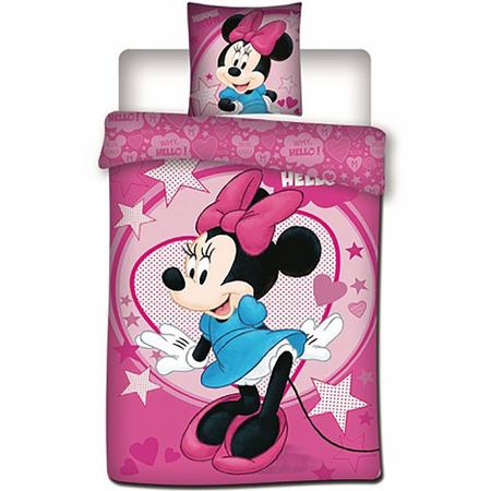 Disney Minnie Mouse Dekbedovertrek Stars 140x200cm - polyester