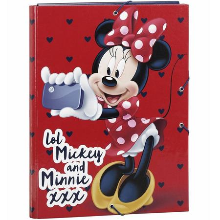 Disney Minnie Mouse Luxe Elastomap - Karton - A4