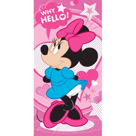Disney Minnie Mouse Strandlaken Why Hello 70 x 140 cm - Katoen