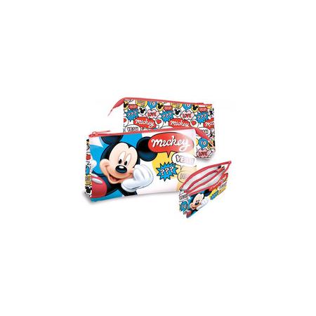 Disney etui Mickey Mouse junior 22 cm polyester/PVC rood