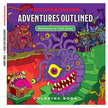 Dungeons & Dragons - Adventure Outlined Coloring book