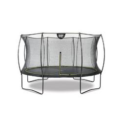 EXIT Silhouette trampoline rond met veiligheidsnet - 427 cm - zwart