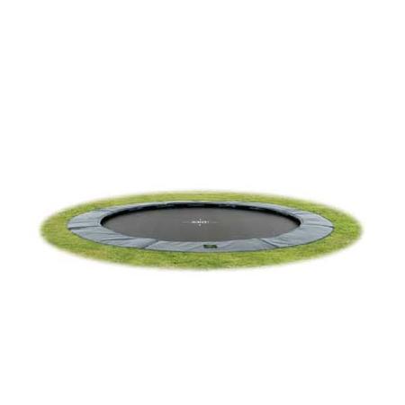EXIT Supreme Ground ingegraven trampoline rond - 305 cm - grijs