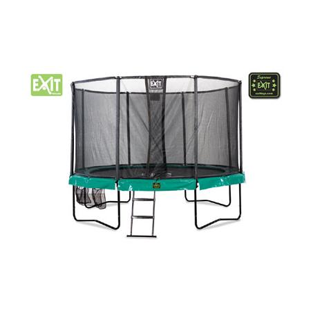 EXIT Supreme all-in-1 trampoline rond - 305 cm - donkergroen