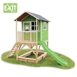 EXIT speelhuis Loft 500 met glijbaan - groen