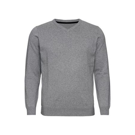 Fijngebreide heren pullover plus size XXL (60/62), Grijs