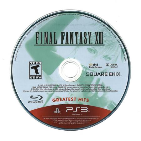 Final Fantasy 13 (XIII) (greatest hits) (losse disc)