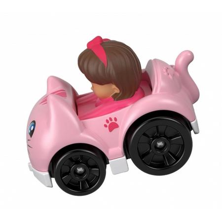 Fisher Price Little People Wheelies auto 6,5 cm roze (FHB96)