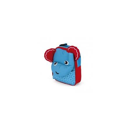 Fisher-Price rugtas olifant 28 cm blauw/rood