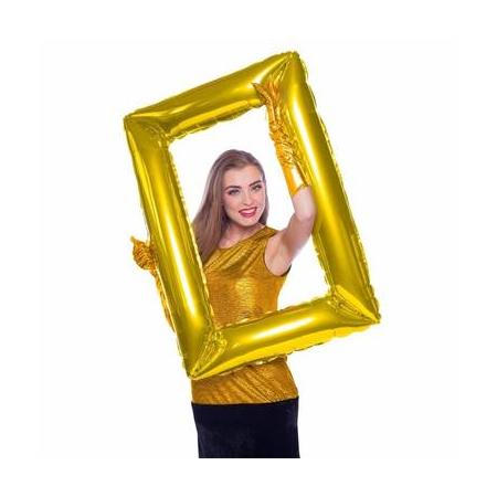Folie foto frame rechthoek goud 85 x 60 cm