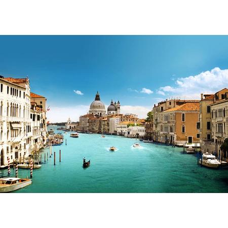 Fotobehang Canal Grande, Venice 366x254 cm - 8 delen - papier